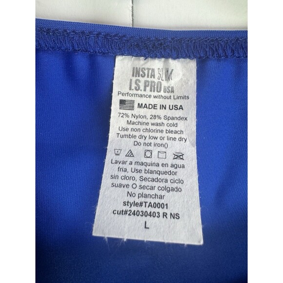 I.S Pro USA Insta Slim Activewear Compression Short Sleeve Crew Neck Shirt Sz: L - Picture 5 of 7